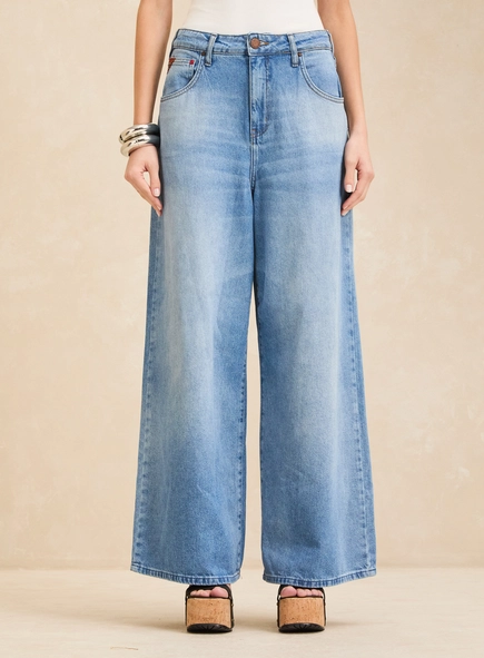 Calça Jeans Feminina Baggy - Thais