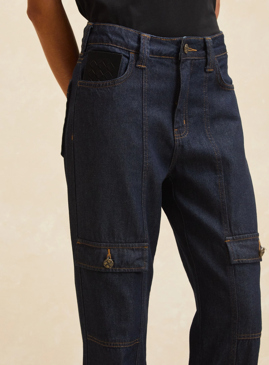 Calça Jeans Índigo Escuro - Raquel Wide Leg Índigo