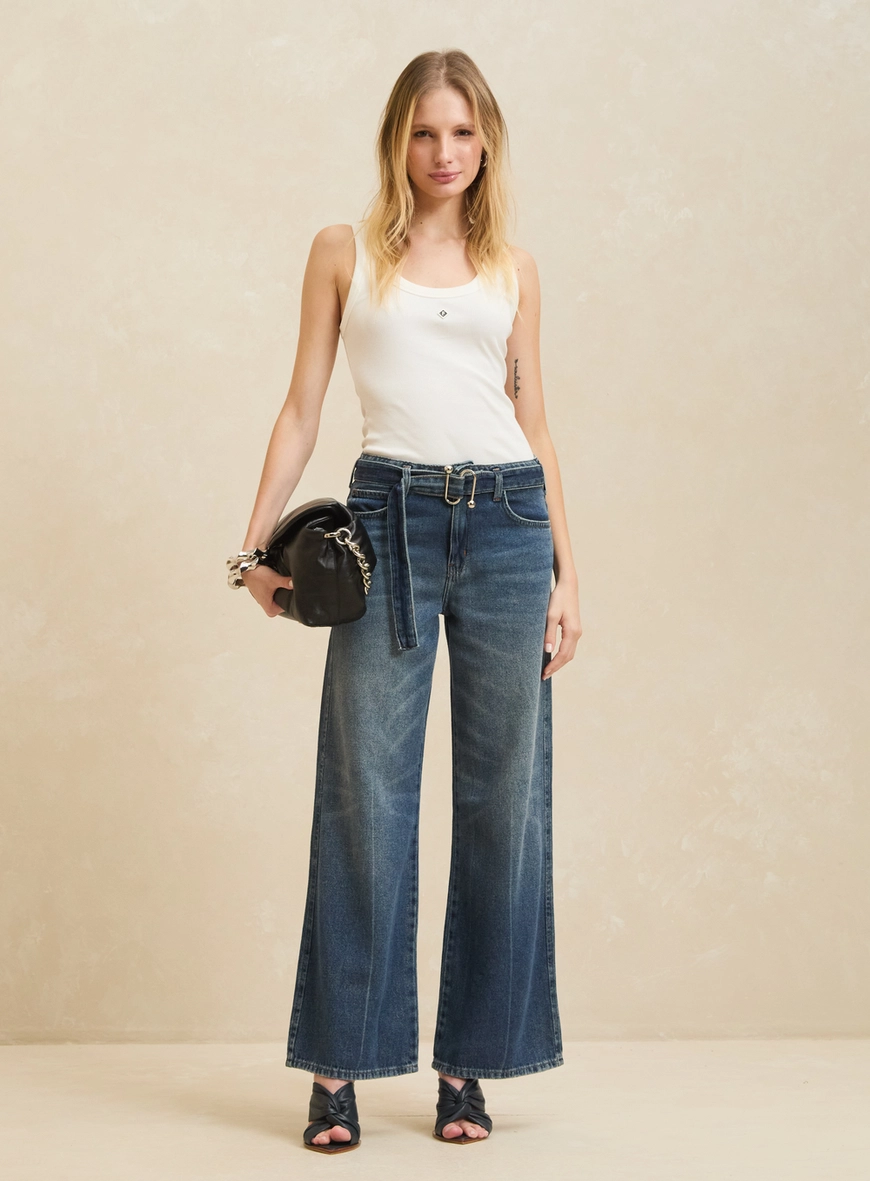 Calça Jeans Feminina - Ayla Índigo