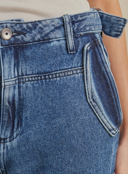 Calça Jeans New Cós Com Ajuste Cintura Alta
