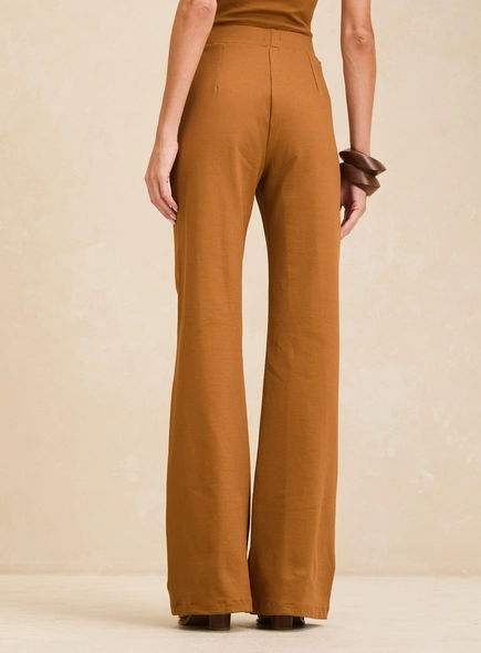 Calça Feminina Pantalona Cintura Alta