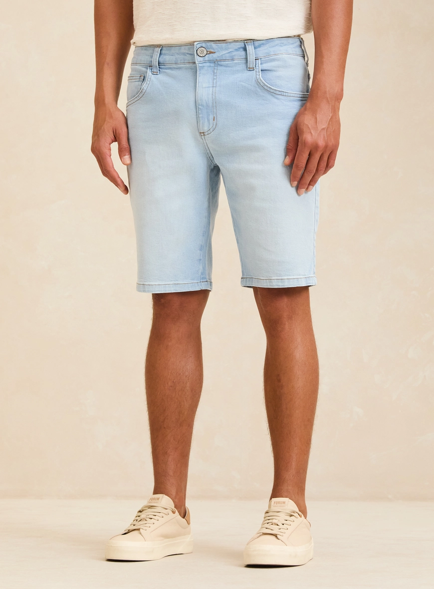 Bermuda Jeans Masculina - Paul Slim Índigo 3