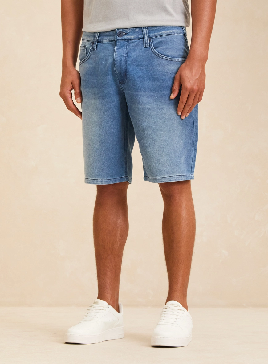 Bermuda Jeans Masculina - Paul Slim Índigo 3