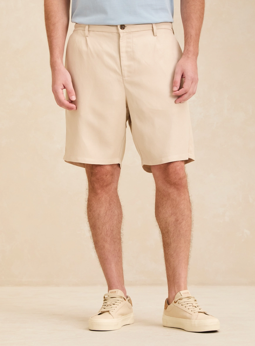 Bermuda Alfaiataria Masculina - Bolt Bege 3