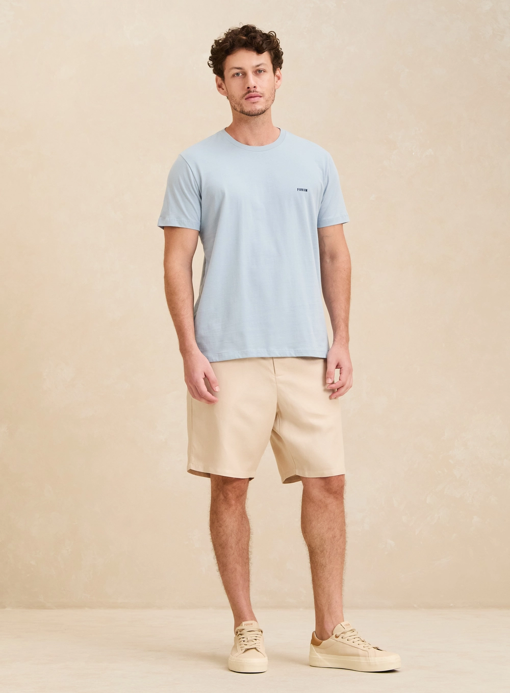 Bermuda Alfaiataria Masculina - Bolt Bege 1