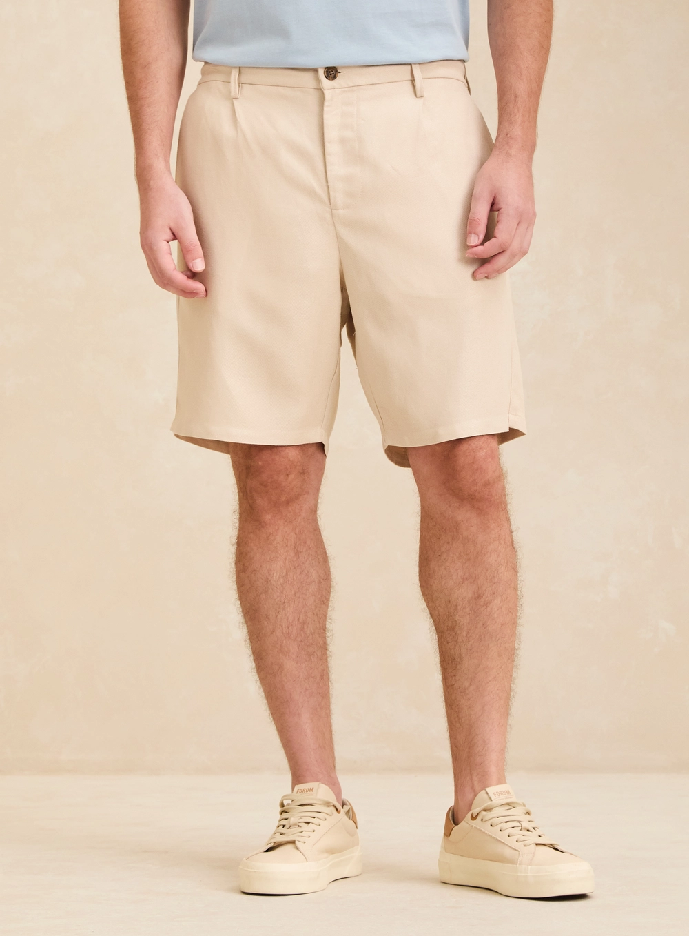 Bermuda Alfaiataria Masculina - Bolt Bege 3