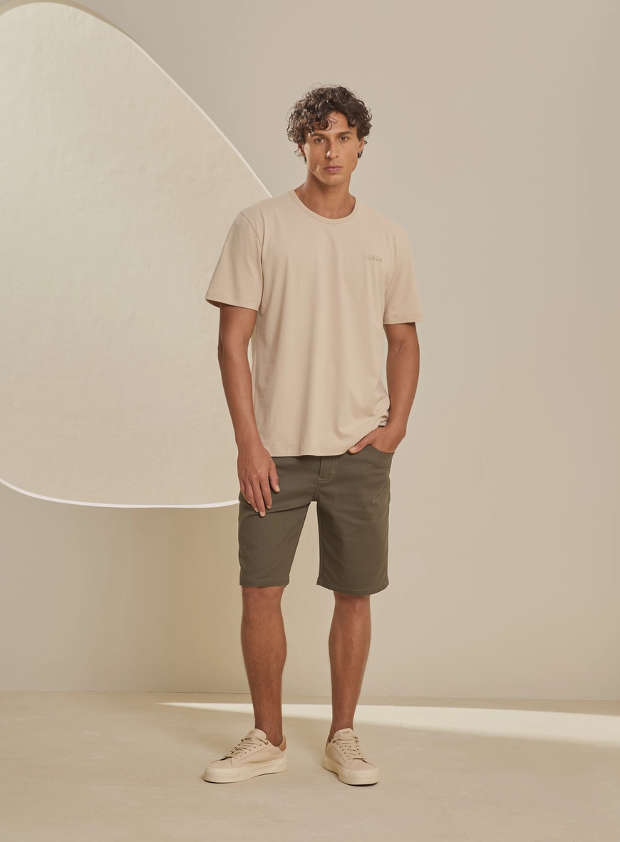 Bermuda Sarja Masculina - Benjamin Verde 1