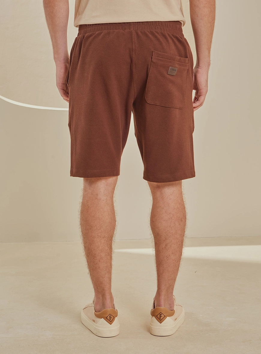 Bermuda Masculina Texturizada - Benjamin Marrom