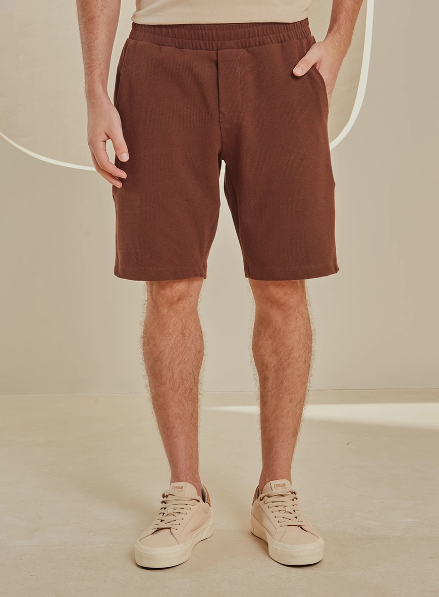 Bermuda Masculina Texturizada - Benjamin Marrom
