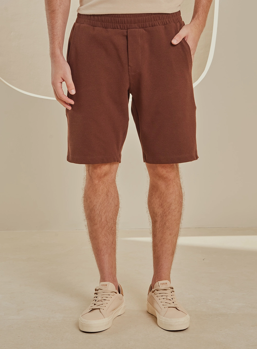 Bermuda Masculina Texturizada - Benjamin Marrom 3