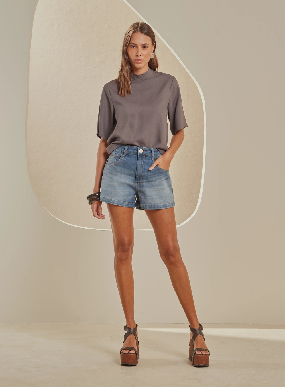 Short Jeans Feminino - Sofia Índigo 1