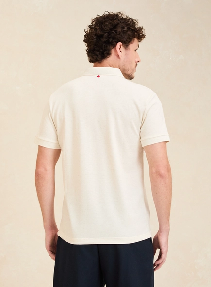 Polo Masculina Muscle Com Friso Gola Jacquard