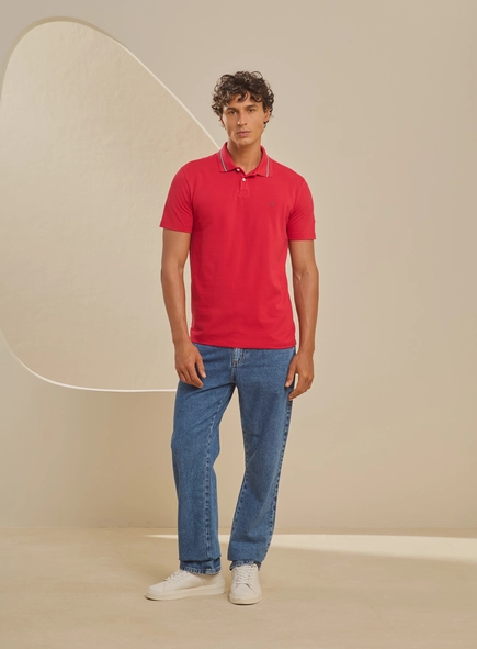 Polo Muscle Masculina Com Frisos