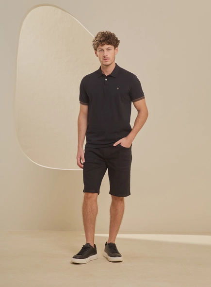 Polo Masculina Muscle Com Bordado