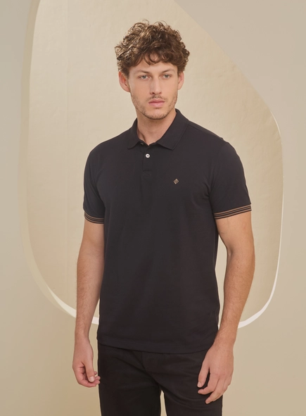 Polo Masculina Muscle Com Bordado