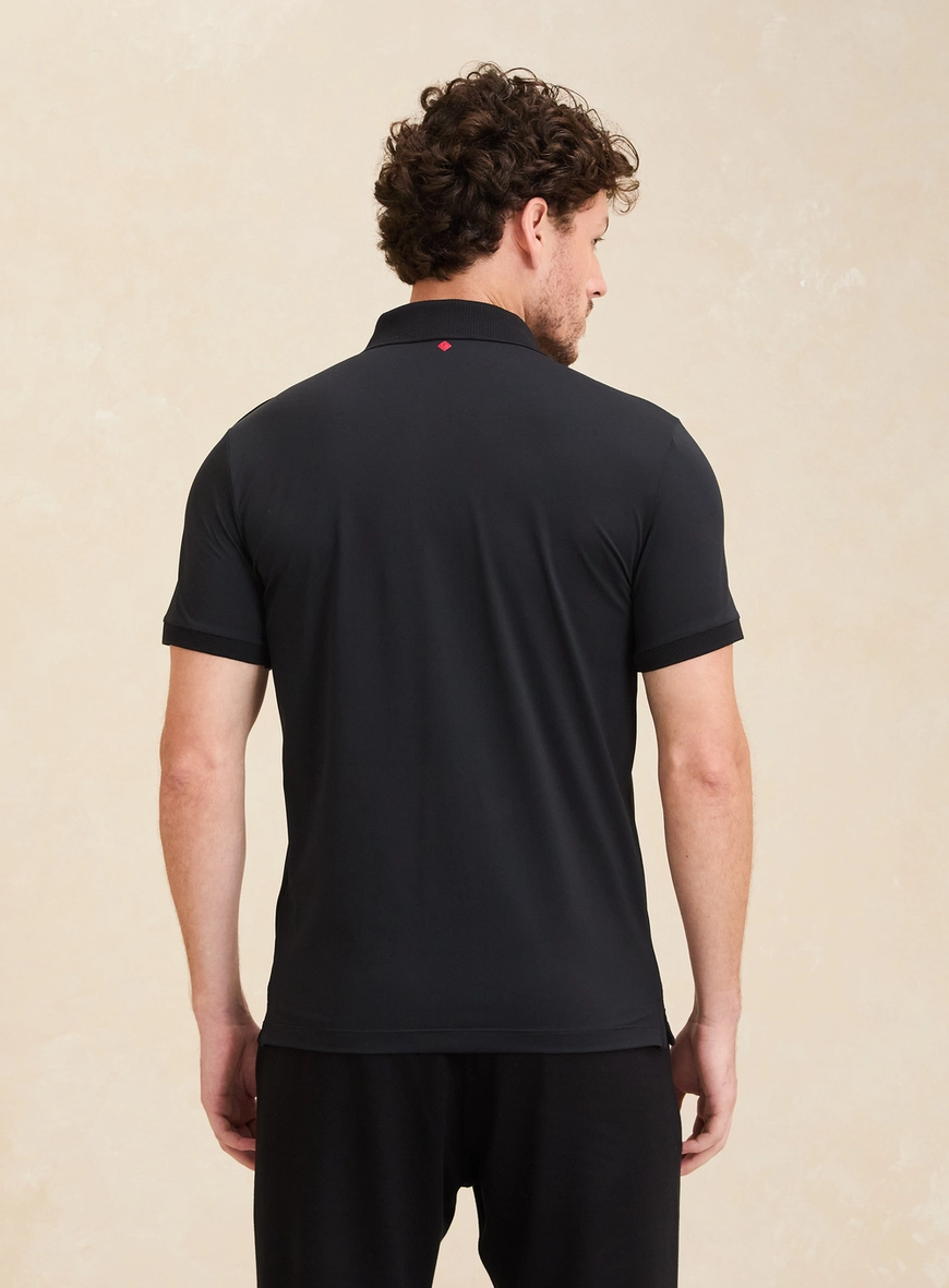 Polo Masculina Muscle Preto