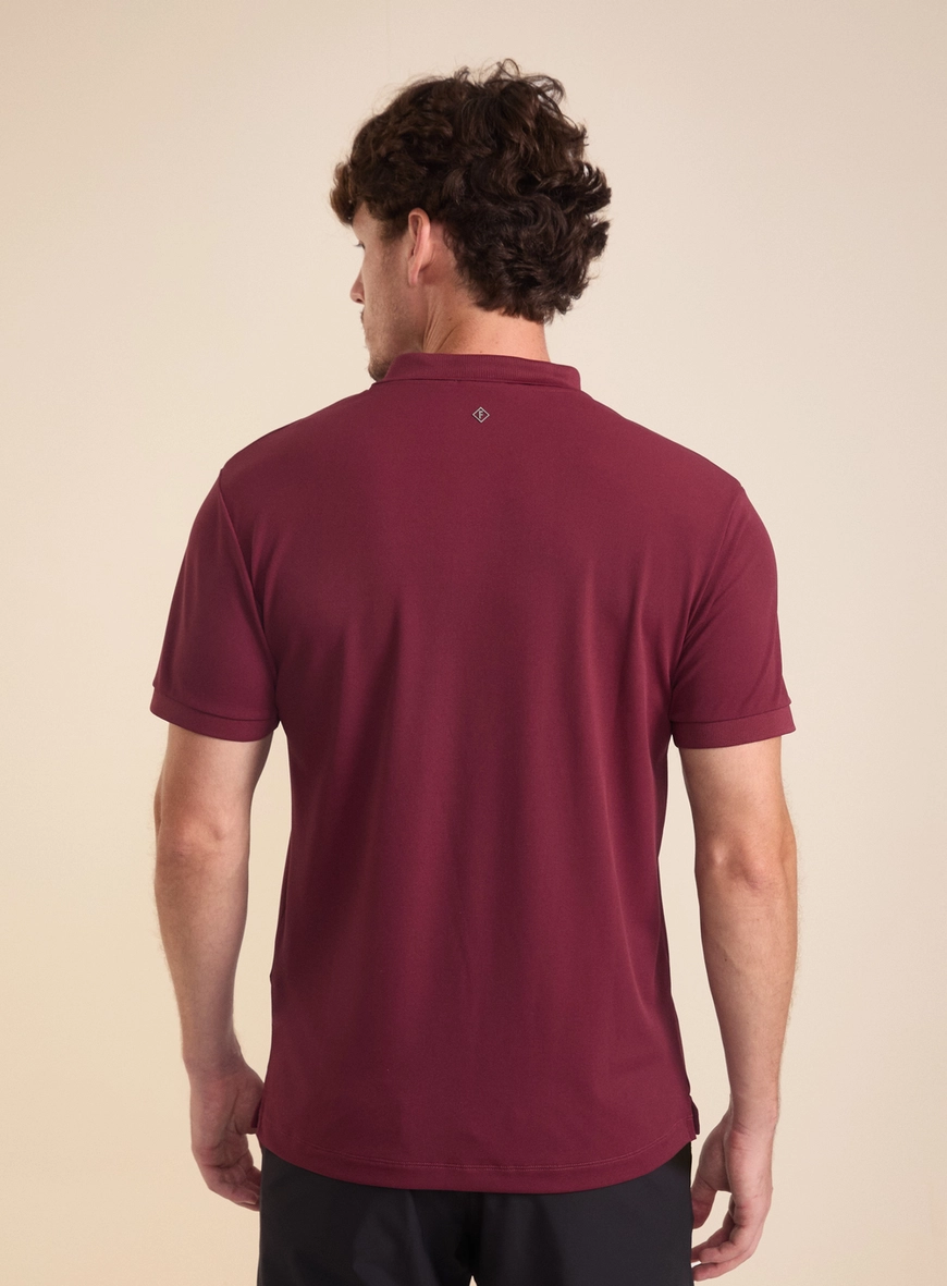 Polo Masculina Muscle Ajustada Vermelho