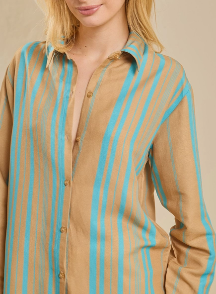 Camisa Feminina Ampla Estampada