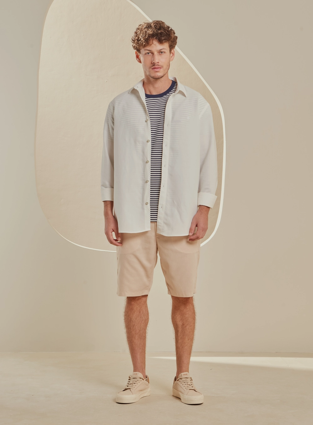 Camisa Masculina Relax Manga Longa Off Shell 1