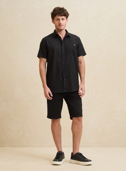 Camisa Masculina Relax Manga Curta