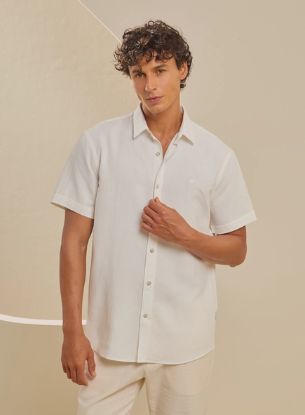 Camisa Masculina Relax Manga Curta
