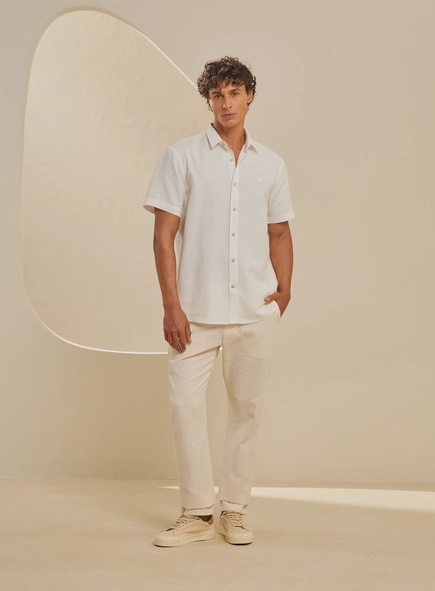 Camisa Masculina Relax Manga Curta