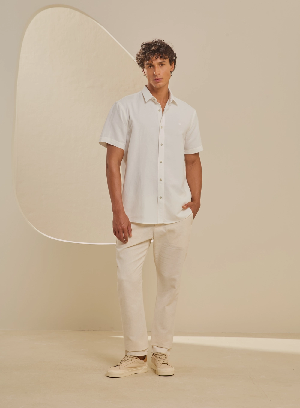 Camisa Masculina Relax Manga Curta Off Shell 4