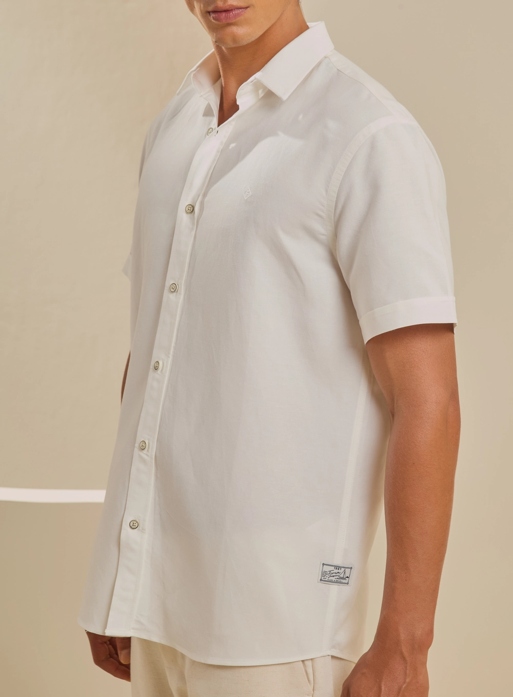 Camisa Masculina Relax Manga Curta Off Shell 3