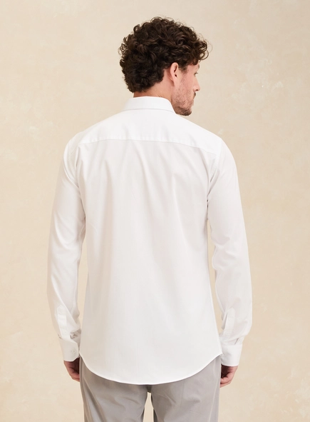Camisa Masculina Slim Manga Longa