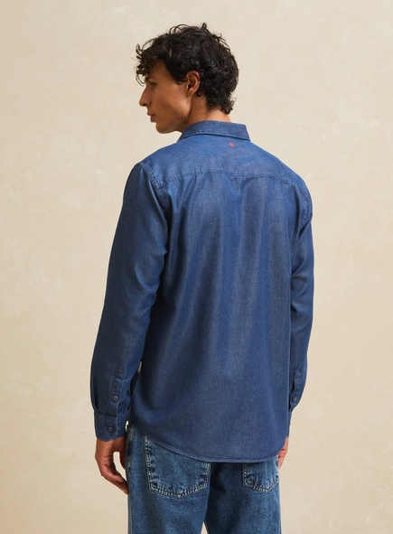 Camisa Jeans Masculina Relax