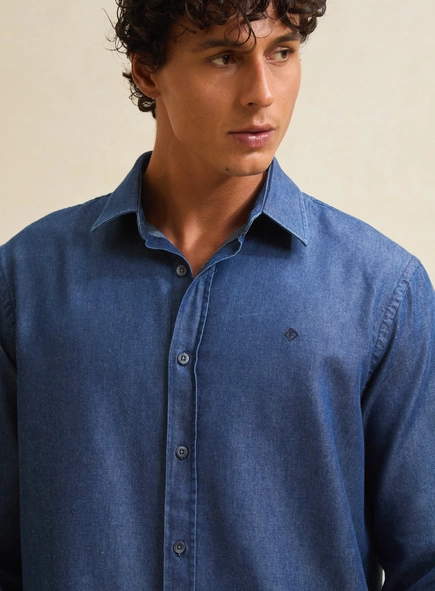 Camisa Jeans Masculina Relax