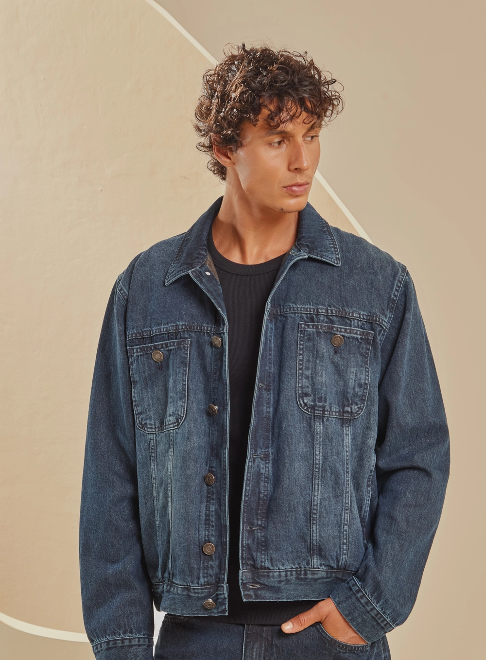 Jaqueta Jeans Masculina Over Índigo 3