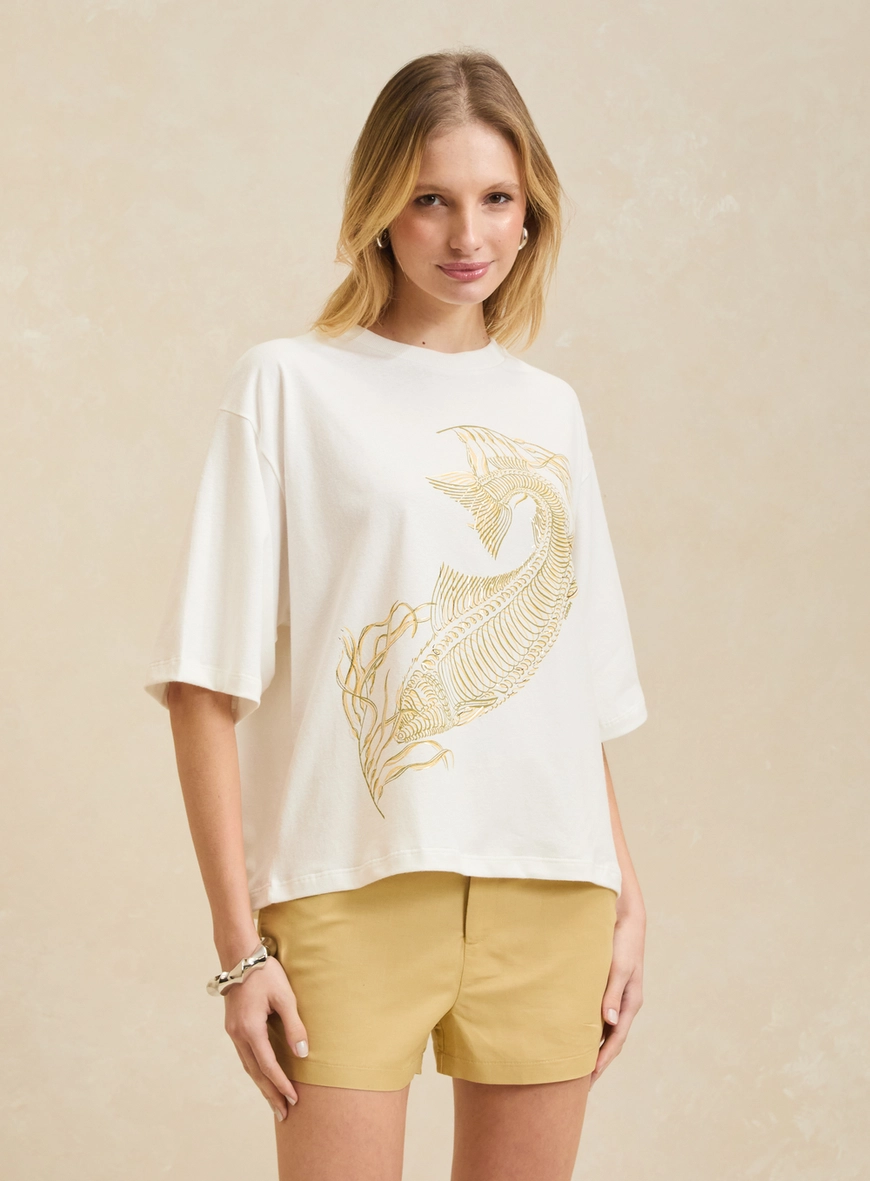 Camiseta Feminina Básica - Maré Solar Off Shell 3