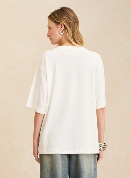 Camiseta Feminina Over Loose Estampada