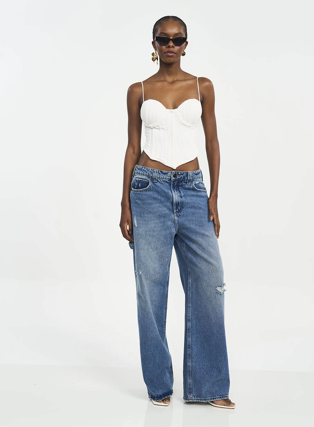 Top Slim Estilo Corset Off Shell
