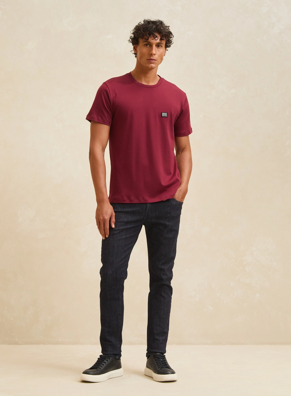Camiseta Masculina New Slim Vermelho 1