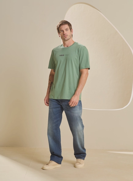 Camiseta Masculina New Box Com Detalhe