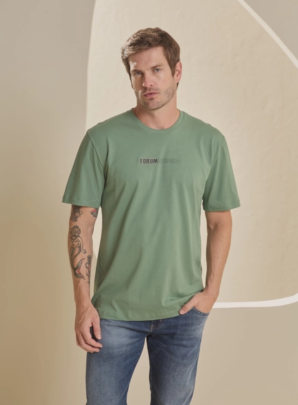 Camiseta Masculina New Box Com Detalhe