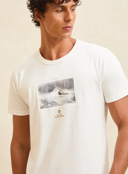 Camiseta Masculina New Slim Com Estampa