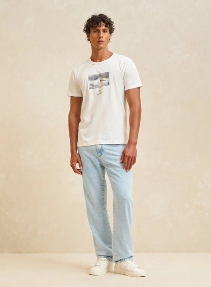 Camiseta Masculina New Slim Com Estampa