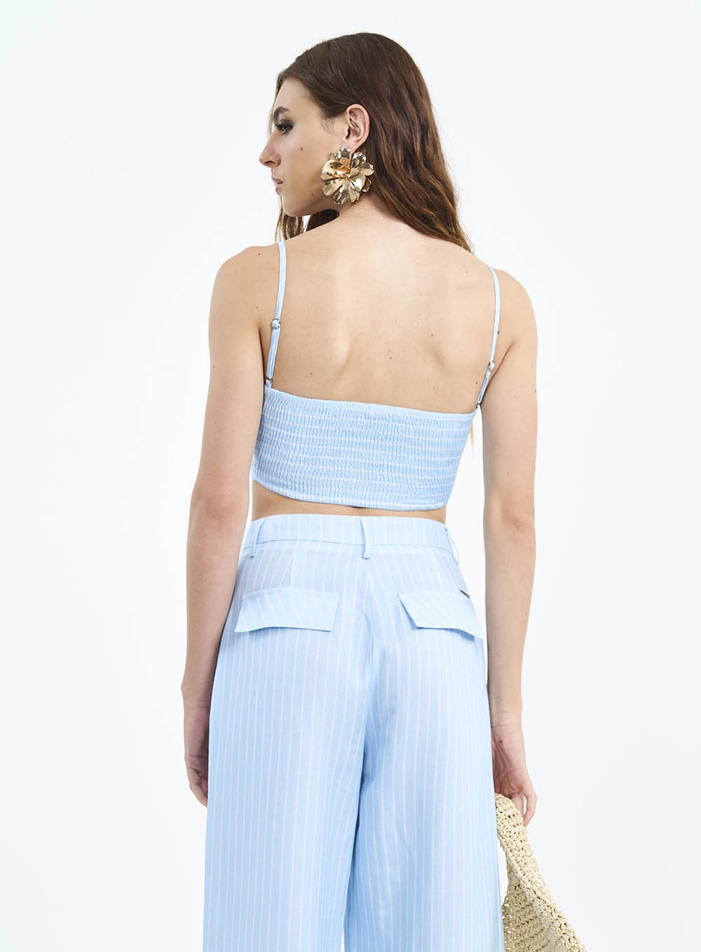 Top Slim Alças Finas Estampado Estampados