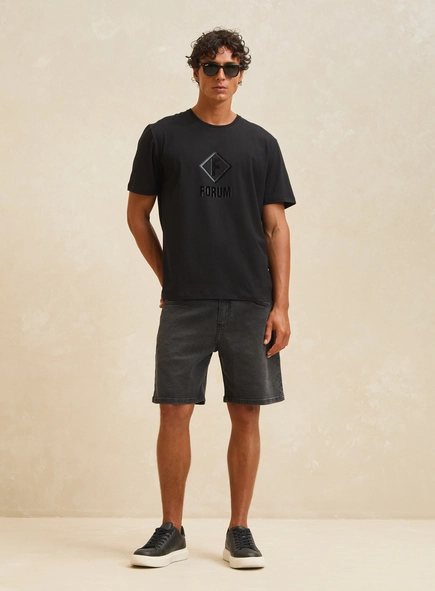 Camiseta Masculina New Slim Com Detalhe