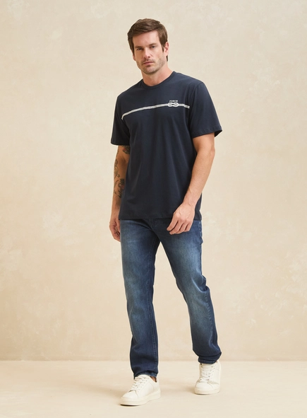 Camiseta Masculina New Box Detalhe Frontal