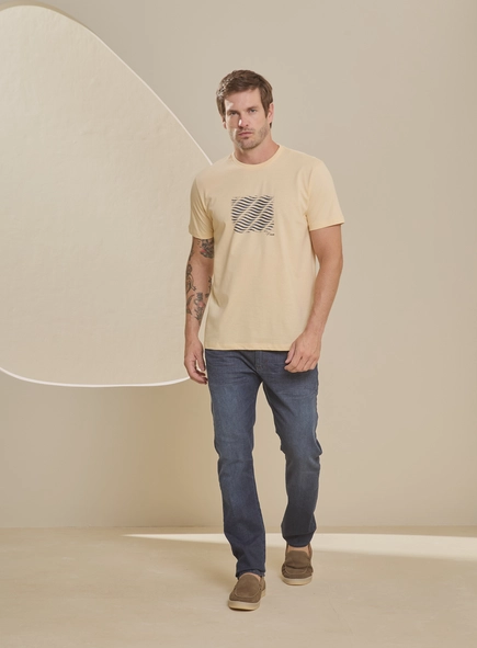Camiseta Masculina New Slim Com Estampa