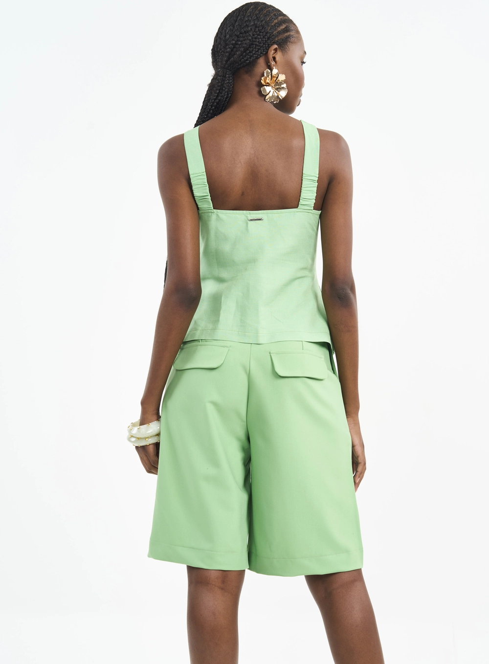 Colete Alfaiataria Feminino Comfort Verde Veggir