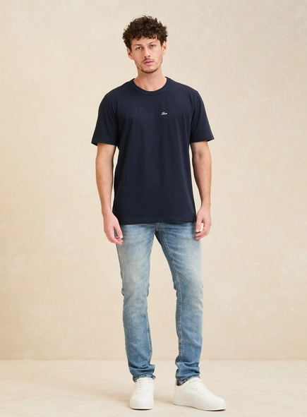 Camiseta Masculina New Box Com Bordado