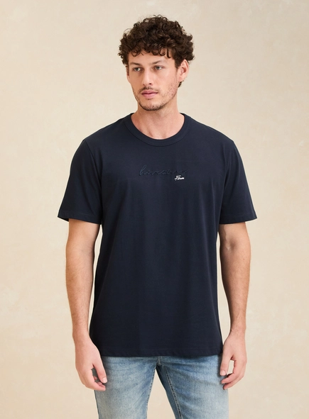 Camiseta Masculina New Box Com Bordado