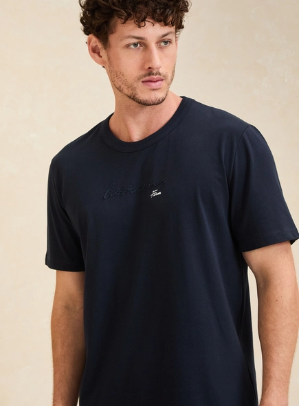 Camiseta Masculina New Box Com Bordado