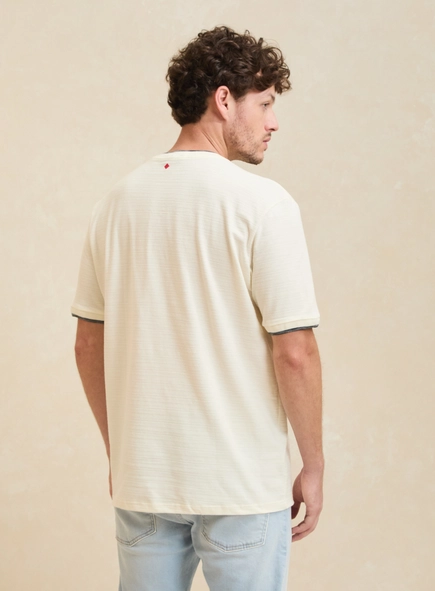 Camiseta Masculina Malha Jacquard New Box