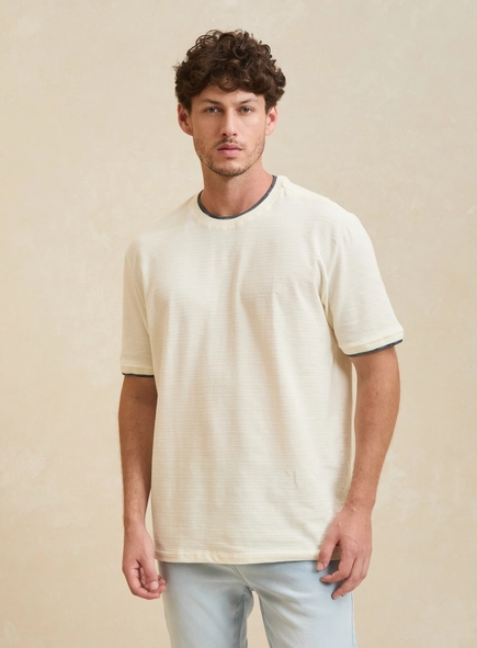 Camiseta Masculina Malha Jacquard New Box